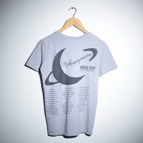 Ariana Grande Tops - Ariana Grande Shirt Womens Small Gray 2015 Honeymoon World Tour Tee